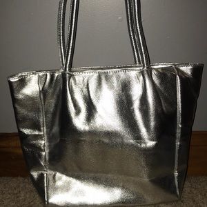 Silver Tote Bag